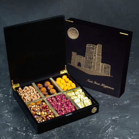 Роскошная деревянная коробка Maiden Tower черного цвета